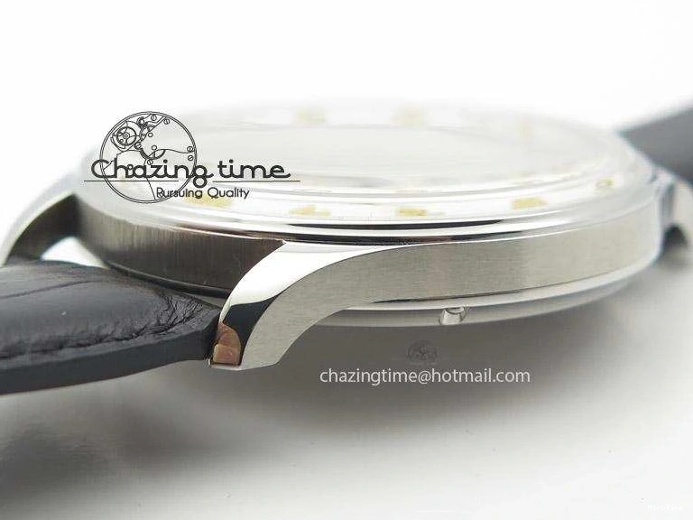MIROTIME 0501 Sustainable Portuguese IW545408 White Dial ZF 1:1 Best Edition On Dark Blue Leather Strap 7335